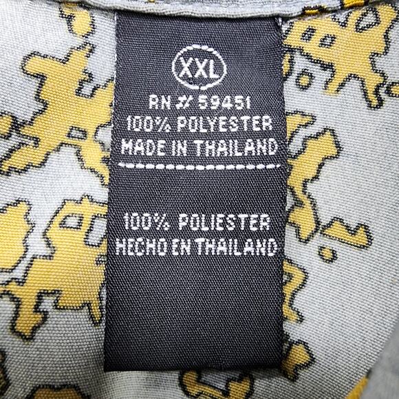 Vintage J/E/T Strtwr Shirt Mens XXL Japanese Anime Samurai Fighter Button Down - Picture 8 of 12